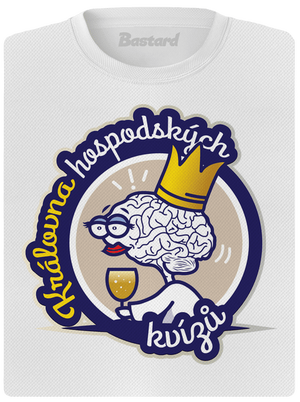 Král a královna kvízů dámské sportovní tričko White