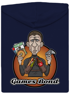 Games Bond pánská mikina na zip Navy