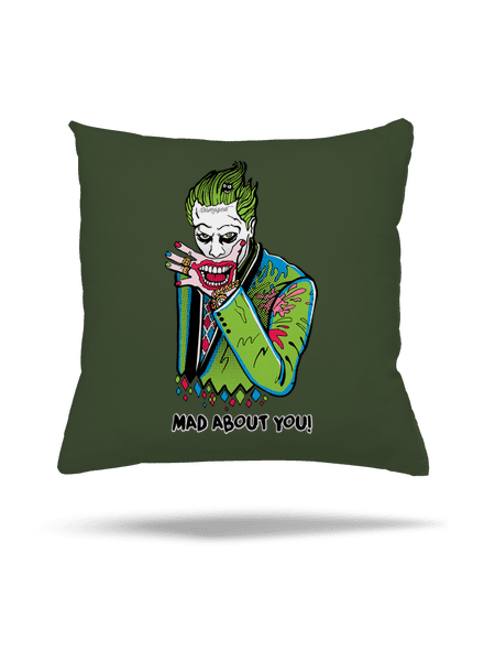 Joker a Harley polštář Olive Green