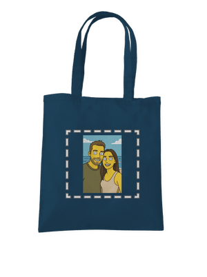 Simpsonovi z vlastní fotky taška Petrol