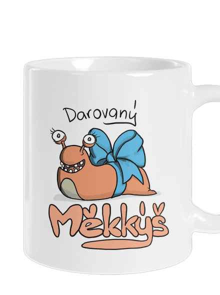 Darovaný měkkýš klasický hrnek White