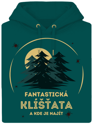 Fantastická klíšťata unisex mikina premium Emerald Green