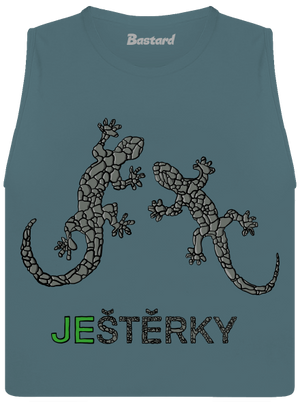 Ještěrky dámské tílko volné Heather Deep Teal