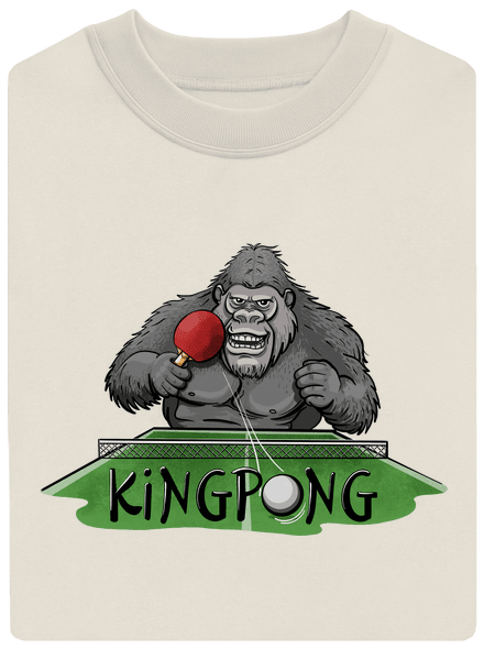 King pong unisex mikina bez kapuce Off White