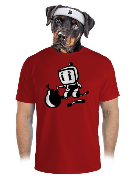 Bomberman pánské sportovní tričko Red Mal