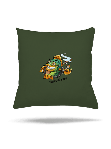 Smažený kapr polštář Olive Green