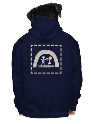 Dětské kresby - nahraj vlastní pánská mikina na zip Navy