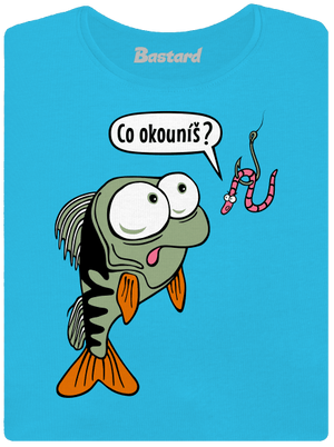 Co okouníš? dámské tričko s lemem Blue Atol