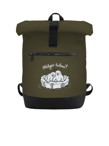 Miluju tulení batoh Military Green