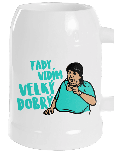 Velký dobrý půllitr White