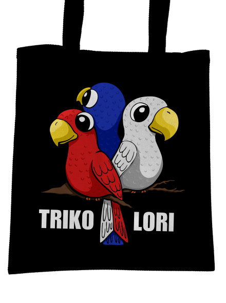 Trikolori taška Black