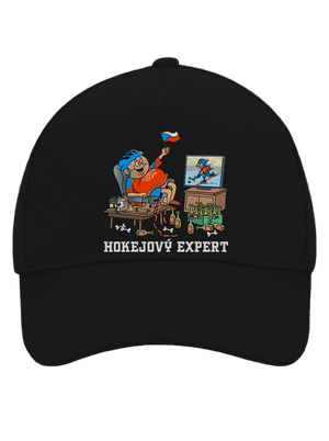 Hokejový expert kšiltovka baseballka Black