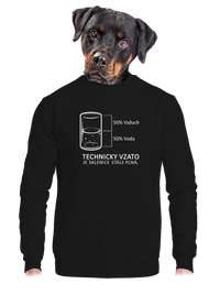 unisex mikina bez kapuce