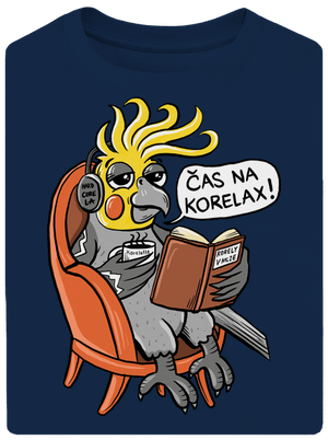 Korelax unisex tričko oversized Midnight Blue