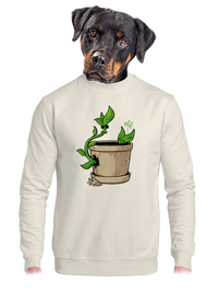 unisex mikina bez kapuce