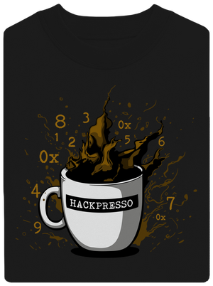 Hackpresso  unisex mikina bez kapuce Black