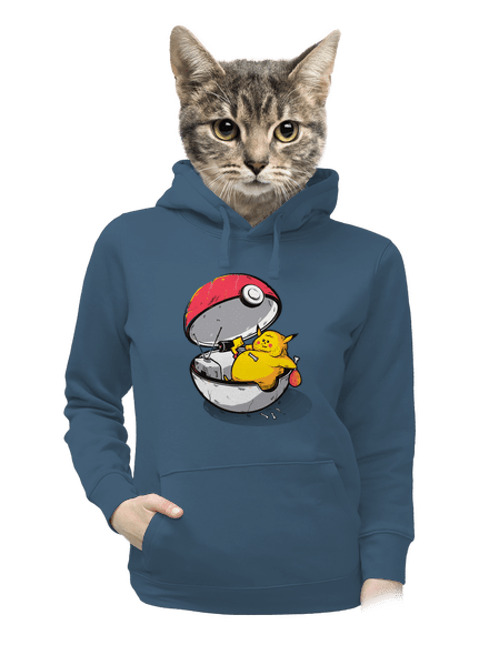 Konec pokémona dámská mikina klokanka Denim
