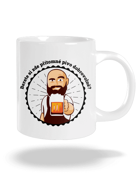 Pivo dobrovolně velký hrnek White