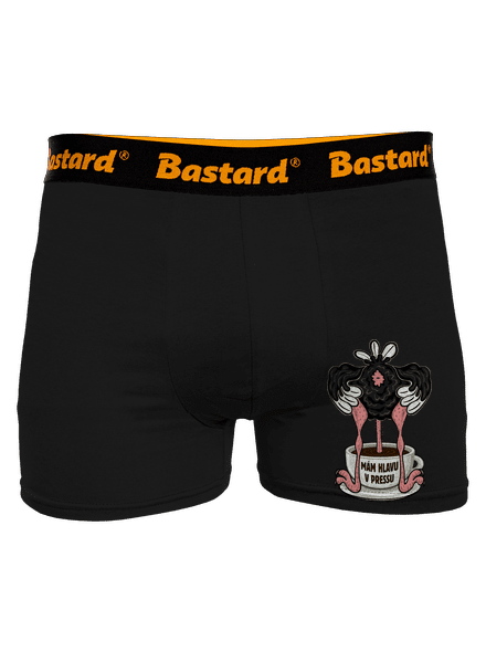 Mám hlavu v pressu boxerky Black