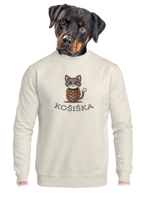 Košiška unisex mikina bez kapuce Off White