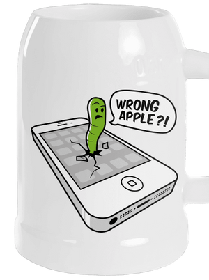 Wrong Apple půllitr White