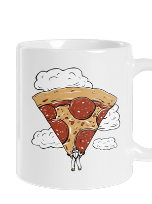 Pizzašutista klasický hrnek White