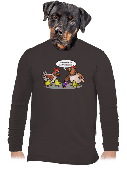 Velikonoční kuře pánské dlouhý rukáv Bear Brown