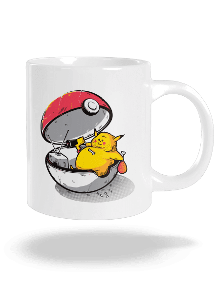 Konec pokémona velký hrnek White