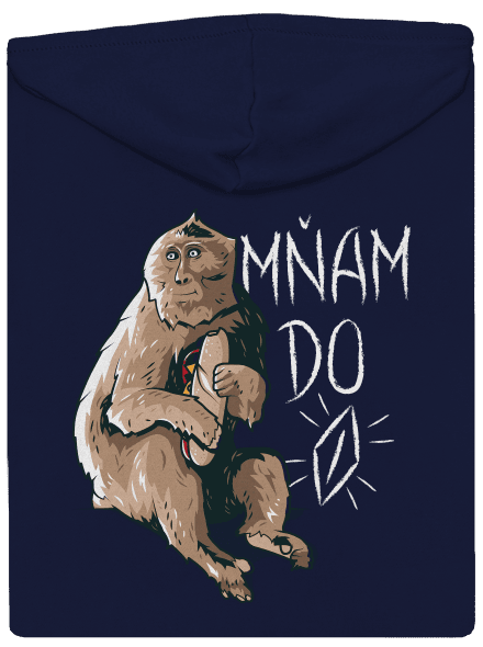 Mňam do p*** pánská mikina na zip Navy