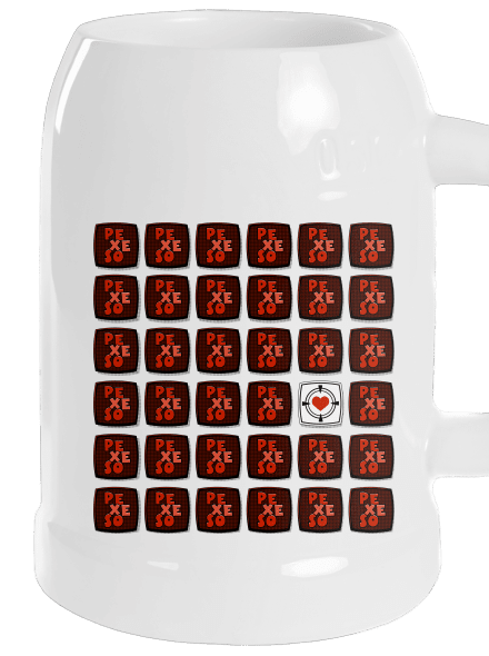 Pexeso půllitr White