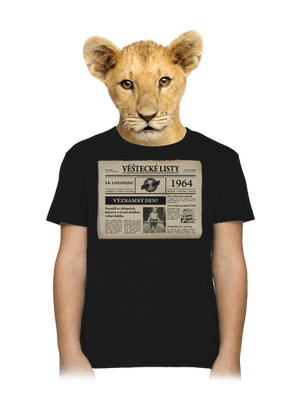 Věštecké listy dětské tričko Black