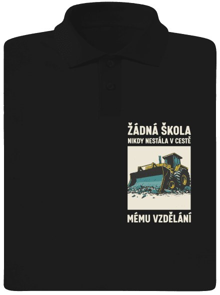 Žádná škola pánská polokošile Black