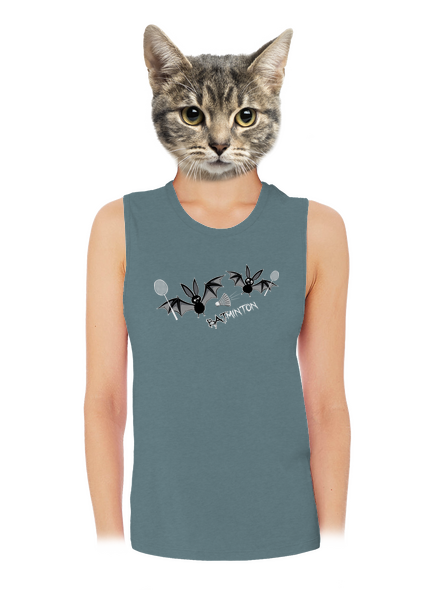 Batminton dámské tílko volné Heather Deep Teal