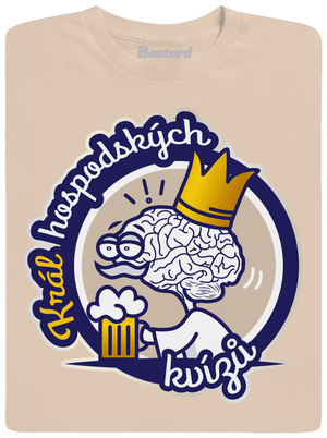 Král a královna kvízů pánské tričko Sand