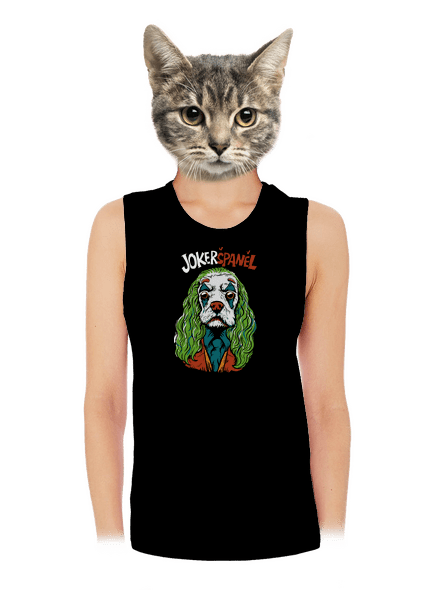 JokerŠpaněl dámské tílko volné Black
