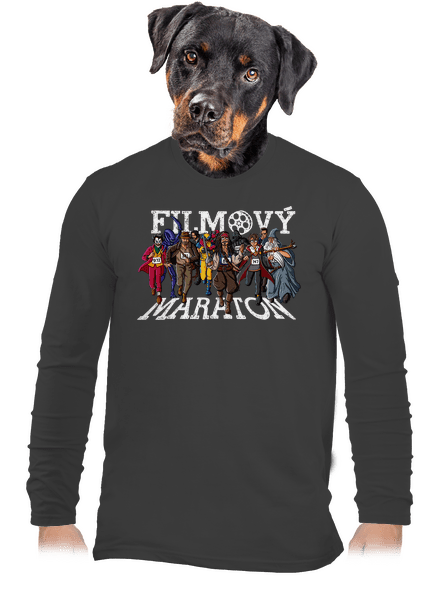 Filmový maraton pánské dlouhý rukáv Dark Grey