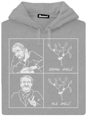 Cimrman: Copak jmelí pánská mikina klokanka Light Melange