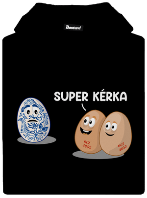 Super kérka pánská mikina klokanka Black