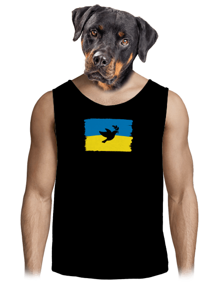 Ukrajina - Holubice pánské tílko Black