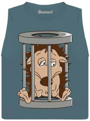 Ježeček v kleci dámské tílko volné Heather Deep Teal