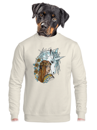 unisex mikina bez kapuce