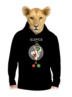 Slepice volá dětská mikina klokanka Black