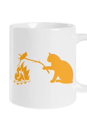 Kočka a myš klasický hrnek White