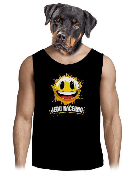 Jedu načerno pánské tílko Black