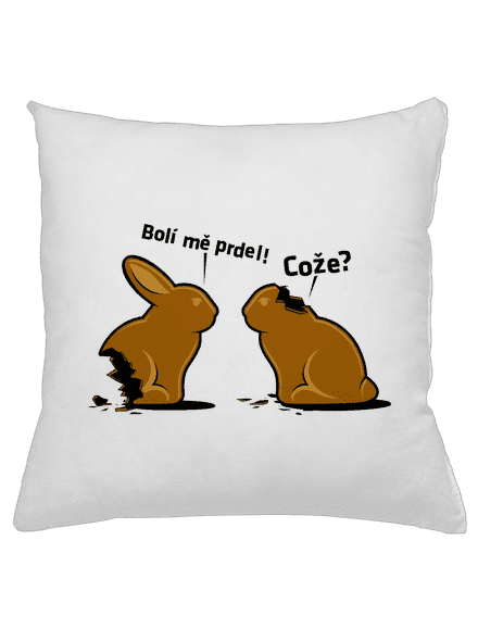 Bolí mě prdel polštář White