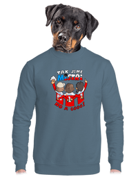 unisex mikina bez kapuce