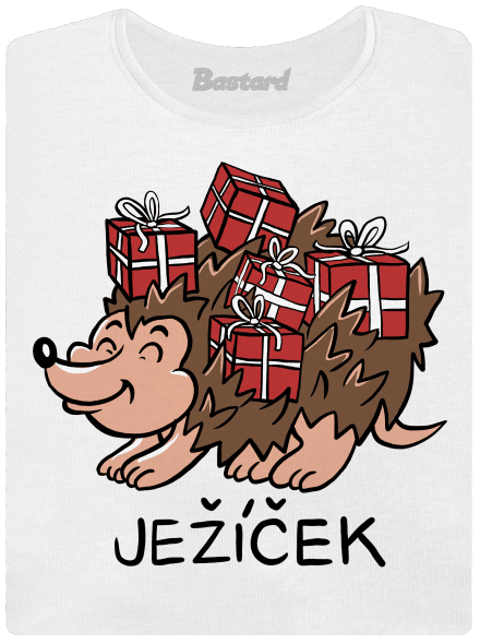 Ježíček dámské tričko s lemem White