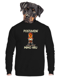 unisex mikina bez kapuce