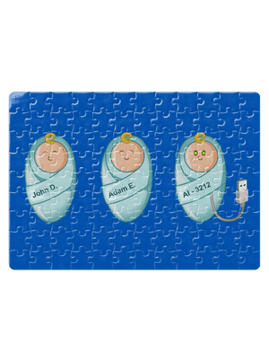 AI baby puzzle White