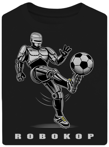 Robokop unisex tričko oversized Black